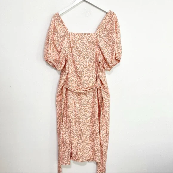 J. Crew Pink Animal Print Midi Dress - Picture 7 of 10